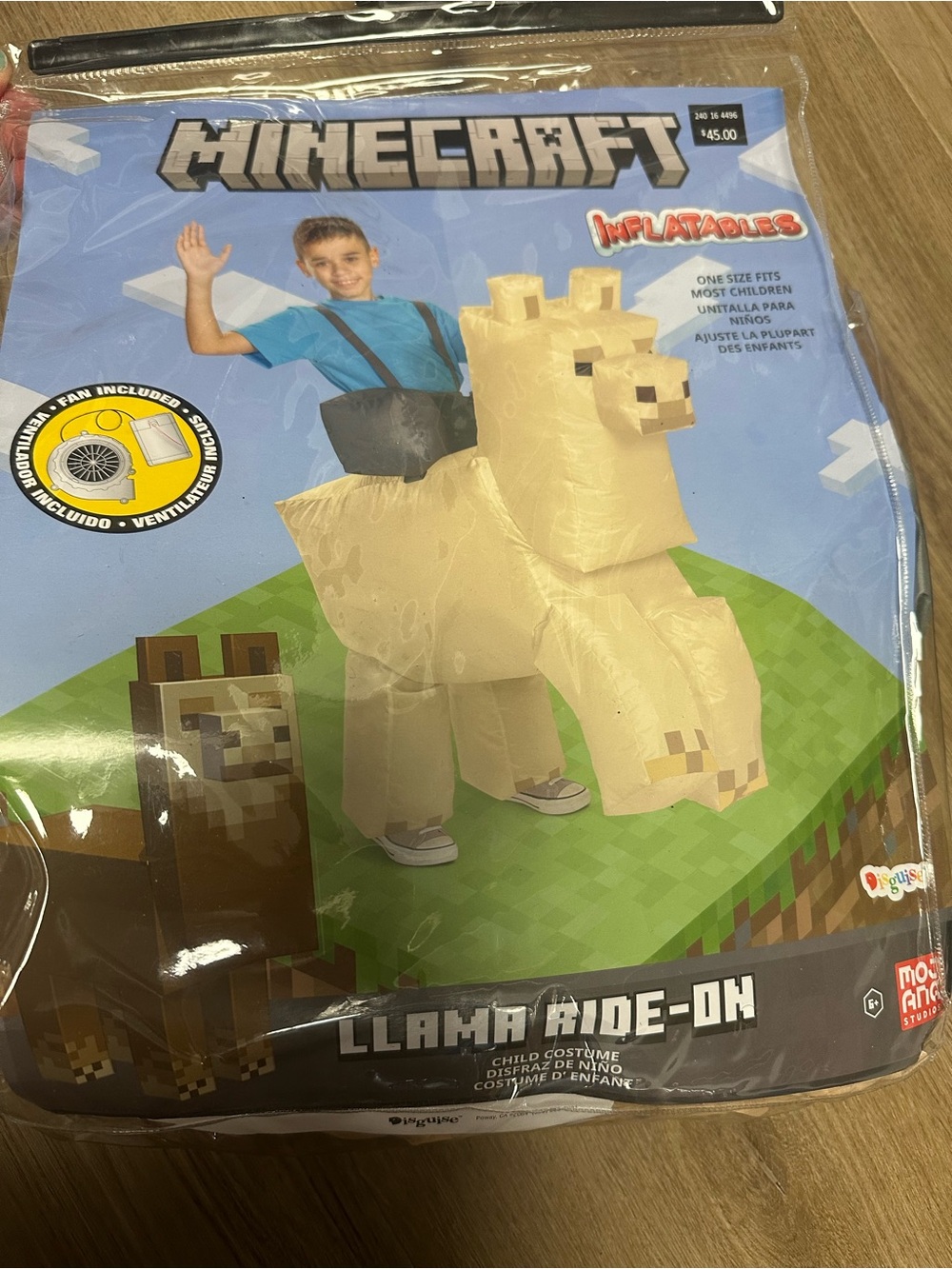Minecraft Llama Ride-On Inflatable Kids Costume